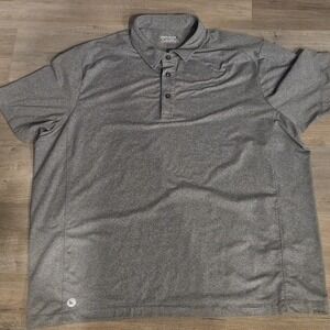 Untuckit Shirt Mens 2XL Gray Short Sleeve‎ Polo Outdoors